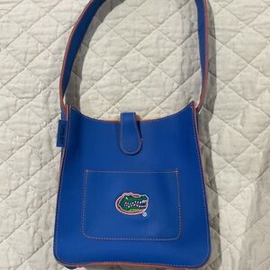 Alan Stuart Blue Mini Shoulder Bag with Orange Trim and Florida Gators Sporty